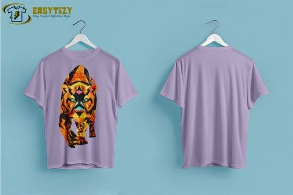 Geometric Beast T-Shirt - Fierce and Bold Tiger