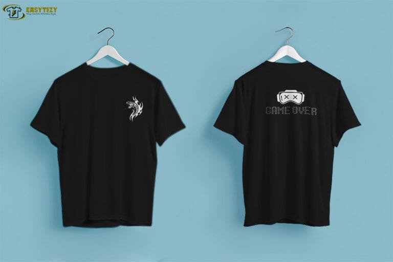 Game Over Black Full T-shirt