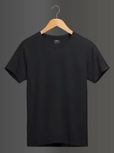 Classic Black Plain T-shirt – Sleek and Timeless - Small - Image 2