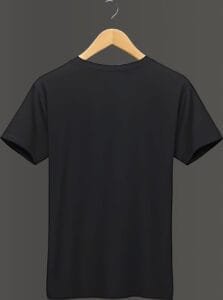 Classic Black Plain T-shirt – Sleek and Timeless - Small - Image 3