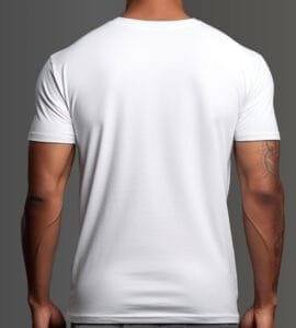 Classic White Plain T-shirt – Timeless Simplicity - Small - Image 3
