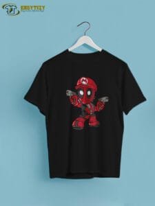 Deadpool Mario Mashup T-shirt – The Ultimate Crossover - Image 2