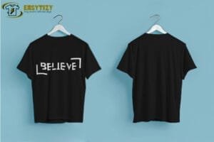 Believe Typography T-shirt – Bold Inspiration - Image 4