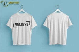 Believe Typography T-shirt – Bold Inspiration - Image 3