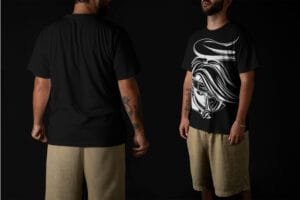 Ninja Warrior Mask Graphic Tee – Stealth Mode Style - Image 3