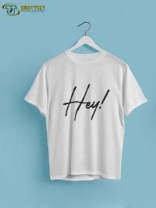 Minimalist "Hey" T-Shirt - Image 5
