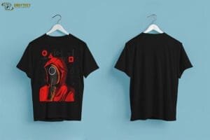 Silent Red Guard T-Shirt - Mysterious Boldness - Image 3