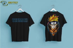 Uzumaki Naruto & Kurama Fusion T-shirt – Epic Anime Graphic T-shirt - Image 3