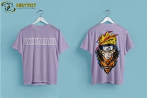 Uzumaki Naruto & Kurama Fusion T-shirt – Epic Anime Graphic T-shirt - Image 4