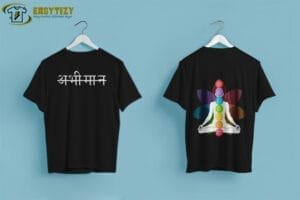 Awakened Spirit: Aham Brahmasmi and the Chakras, Chakra Meditation T-Shirt, - Image 2