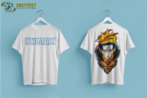 Uzumaki Naruto & Kurama Fusion T-shirt – Epic Anime Graphic T-shirt