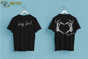 Hey Bro! Skeleton Heart T-Shirt - Image 2