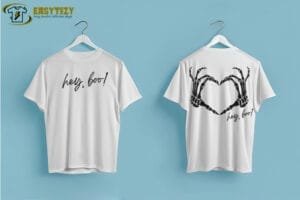 Hey Bro! Skeleton Heart T-Shirt - Image 5