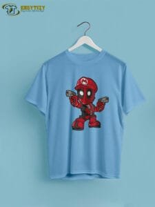 Deadpool Mario Mashup T-shirt – The Ultimate Crossover - Image 5
