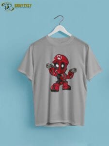 Deadpool Mario Mashup T-shirt – The Ultimate Crossover - Image 4