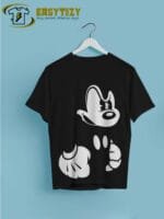 Angry Mickey Mouse T-Shirt | Distressed Disney-Inspired Graphic Tee | Mood & Attitude Apparel - Image 4