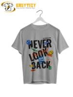 Feel Great Sticker Collage T-Shirt: Vibrant Graphic Tee with Motivational Travel Patches | Adventure-Inspired Streetwear - Image 3
