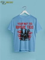 Basic Flame T-Shirt: Bold Red Fire Graphic Tee | Edgy Minimal Streetwear - Image 5