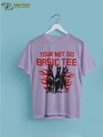 Basic Flame T-Shirt: Bold Red Fire Graphic Tee | Edgy Minimal Streetwear - Image 3