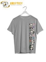 Cute Panda T-Shirt: Kawaii Cartoon Panda & Hearts Graphic Tee | Adorable Casual Wear - Image 3