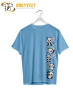 Cute Panda T-Shirt: Kawaii Cartoon Panda & Hearts Graphic Tee | Adorable Casual Wear - Image 2