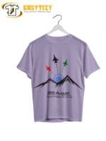 15th August Fighter Jet T-Shirt: Patriotic Indian Flag Graphic | Independence Day Mountain Design Tee - Image 4