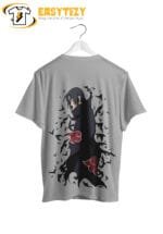 Itachi Uchiha T-Shirt: Akatsuki Crow & Sharingan Anime Tee | Naruto Graphic Streetwear - Image 4