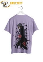 Itachi Uchiha T-Shirt: Akatsuki Crow & Sharingan Anime Tee | Naruto Graphic Streetwear - Image 2