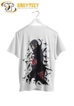 Itachi Uchiha T-Shirt: Akatsuki Crow & Sharingan Anime Tee | Naruto Graphic Streetwear - Image 3