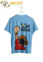 One Piece Luffy T-Shirt: X-Mark Brotherhood Anime Graphic Tee | Straw Hat Crew Streetwear - Image 2