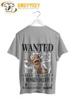 One Piece Luffy Wanted Poster T-Shirt: 3 Billion Bounty Anime Tee | Straw Hat Pirate Streetwear - Image 4
