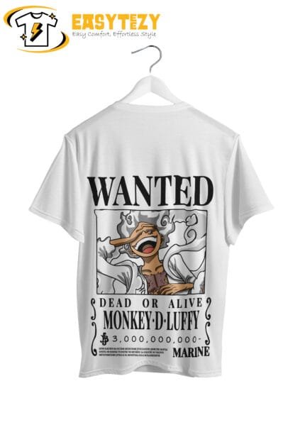 One Piece Luffy Wanted Poster T-Shirt: 3 Billion Bounty Anime Tee | Straw Hat Pirate Streetwear