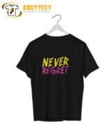Pink Panther “Never Regret” T-Shirt: Bold Cartoon Graphic Tee | Retro Streetwear - Image 2