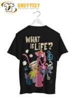 Pink Panther T-Shirt: “What is Life?” Cartoon Graphic Tee | Retro Funny Streetwear - Image 2