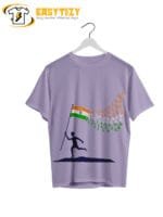 Running with Tricolor T-Shirt: Patriotic Indian Flag Graphic Tee | Independence Day Special - Image 4